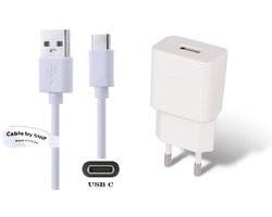 OneOne 2A lader + 1,2m standaard USB C kabel. Universele oplader adapter past op Samsung Galaxy Z Fold, F42, M10s, M11, M15, M1, Flip, M22, M23, M55s, M05, M53, M62, Quantum