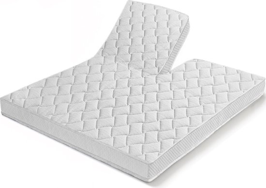 Matelas EasyBedden® SPLIT Top XXL - Topper 180x210 - 12 cm d'épaisseur - Housse TENCEL SILVER - Visco Nasa Memory Foam GEL - 12 cm d'épaisseur environ - Orthopédique