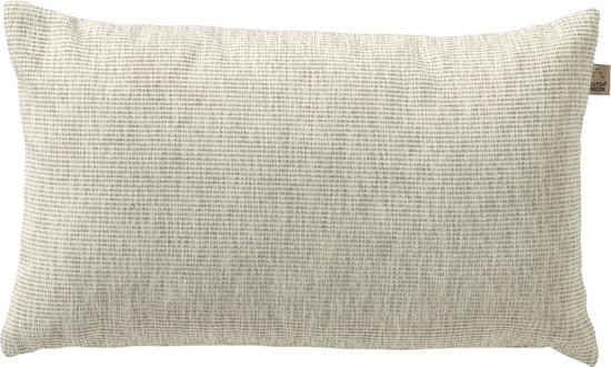 Dutch Decor KAI - Coussin d'extérieur 30x50 cm - déperlant et résistant aux UV - Frêne - gris