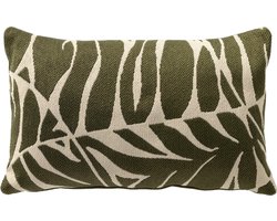Dutch Decor EDEN - buitenkussen 30x50 cm - waterafstotend en uv-bestendig - Mayfly - groen
