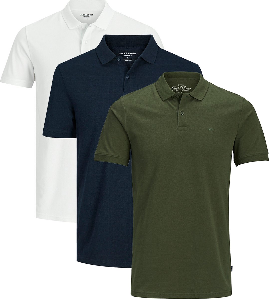 Jack & Jones Heren poloshirt 3 pack Basic