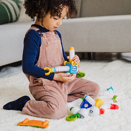 SmartMax Roboflex Plus - Magnetische Robots Bouwen - 20-Delige Bouwset met Flexibele Staven - Educatief Speelgoed voor Kleuters - Vanaf 3 Jaar
