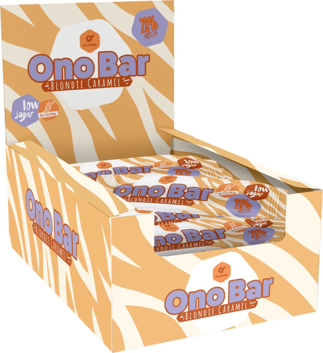 Go Fitness ONO Bar (12x40g) Blondie Caramel - Repen - Eiwit Repen