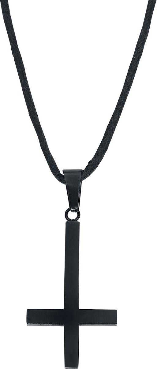 Goedkoopste etNox Cross Halsketting zwart Roestvrij staal Unisex - Casual wear, Gothic
