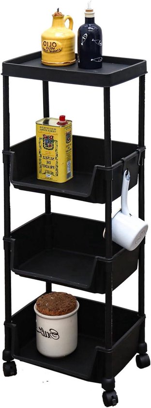Zwarte Metalen keukentrolleys kopen? ✔️ Ruime keus