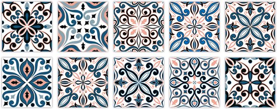 Hemobllo 24 Stuks Muursticker Badkamer Tegelsticker Schil Hemobllo 24 Stuks Muursticker Badkamer Tegelsticker Schil