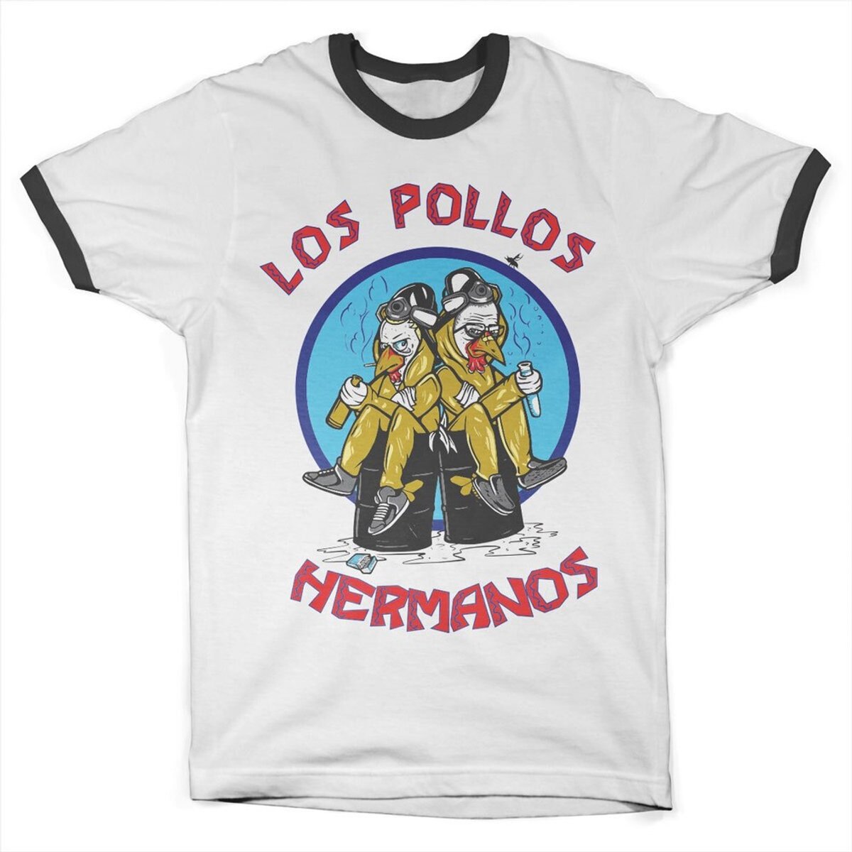 Breaking Bad Walter & Jesse Hermanos Ringer Tee White-Black