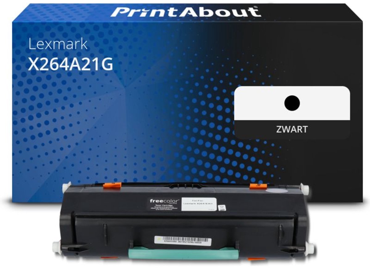 PrintAbout Huismerk Lexmark X264A21G Toner Zwart