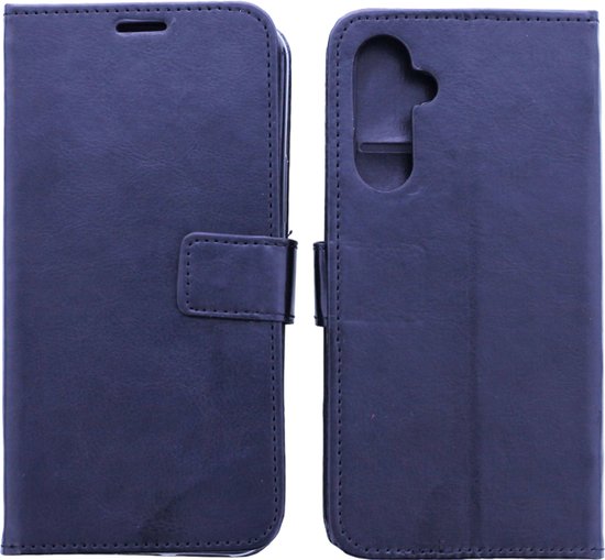 Étui portefeuille pour livre compatible avec : Samsung Galaxy A16 - Zwart