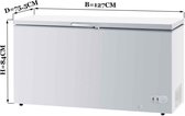 Bol.com HCB® - Professionele Horeca vriezer - Vrieskist met klapdeksel - 358 liter - 230V - Diepvries koffer - 75.5x127x84 cm (D... aanbieding