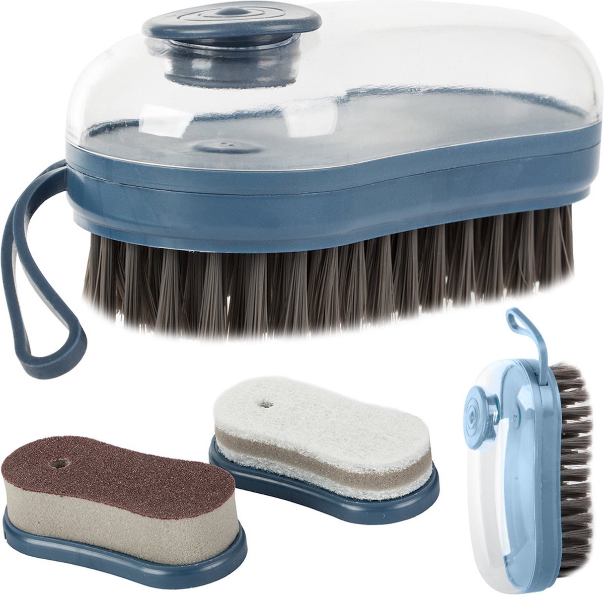 Soroh® - 3 in 1 Automatische Vloeistof Gevulde - Schoonmaken - Kleding - Meubels - Schoenborstel - Multifunctionele - Huishoudelijke - Wasborstel - Zachte Borstel - 3 tips