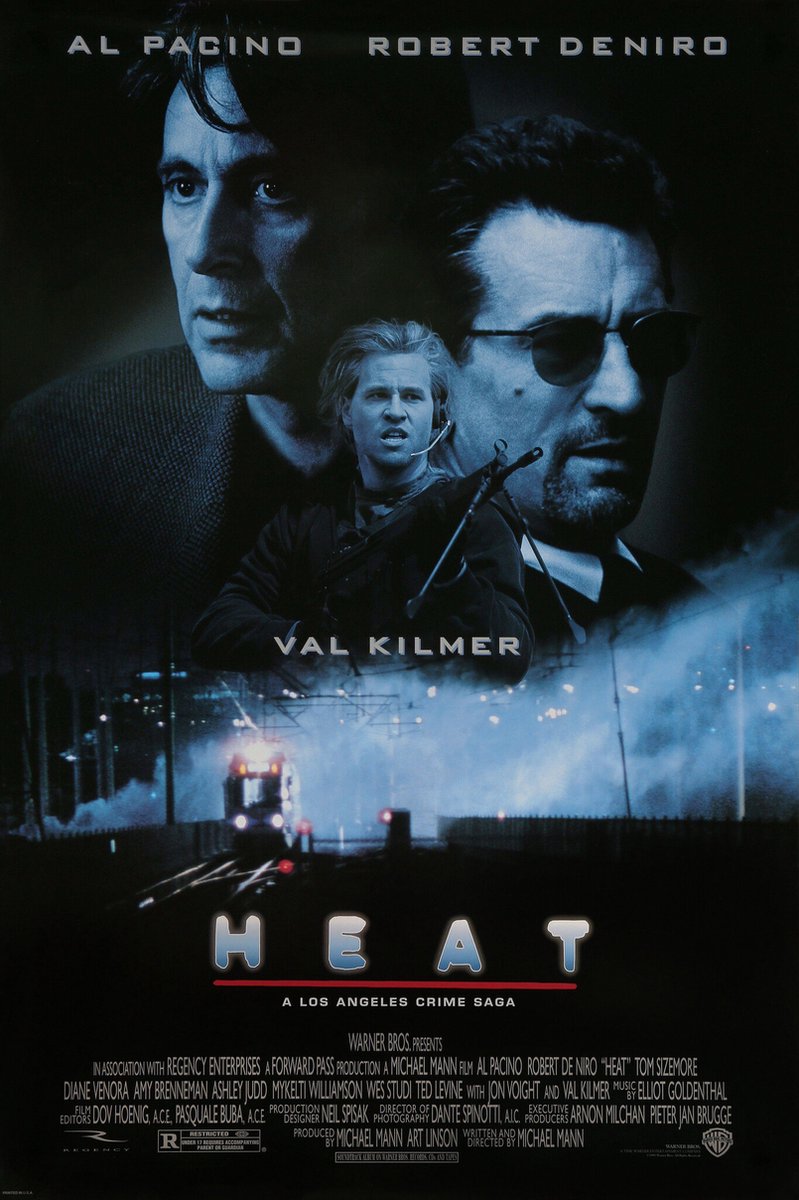 karo-art Poster -Heat, Originele Filmposter, Premium Print, Professioneel Fotopapier Multikleur
