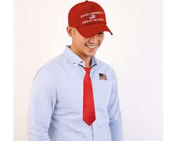 Bellatio Decorations Amerikaanse president Trump verkleed set - Make America Great again - pet/pin/stropdas