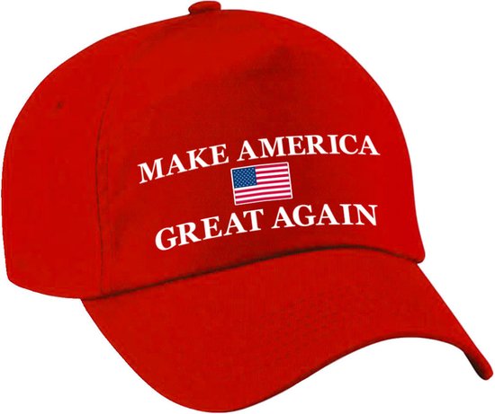 Bellatio Decorations Carnaval verkleed pet president - Make America great again - Donald Trump - volwassenen