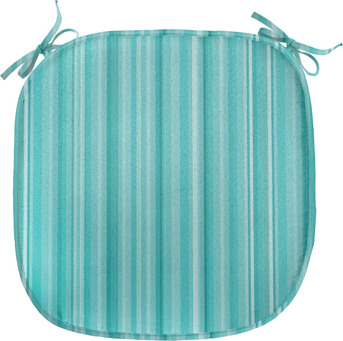 New Bed Aqua Oceanisch Geïnspireerde Blauwe Lijnen Stoelkussen, Anti-Slip Zitting Pad, 40