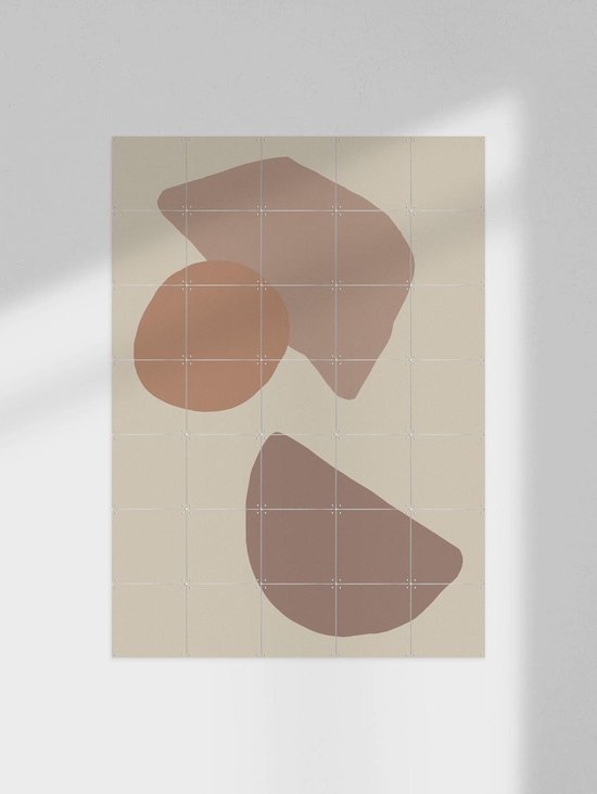 IXXI Mocha, Divers - 100 x 140 cm - Support de suspension gratuit - Grande décoration murale et affiches - Minimaliste, Graphisme, Abstrait, Géométrique