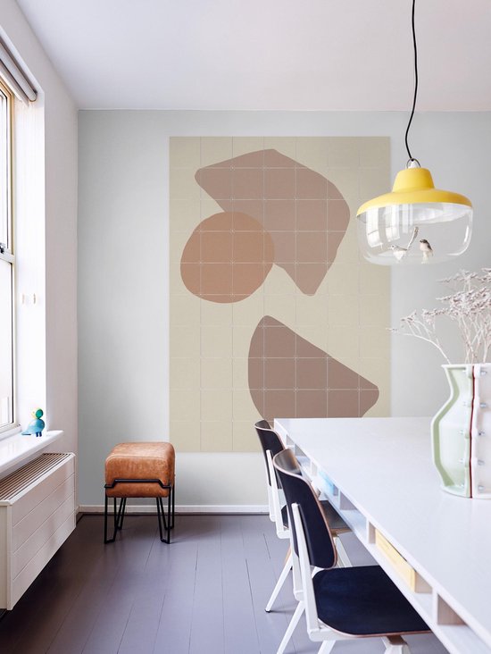 IXXI Mocha, Divers - 100 x 140 cm - Support de suspension gratuit - Grande décoration murale et affiches - Minimaliste, Graphisme, Abstrait, Géométrique