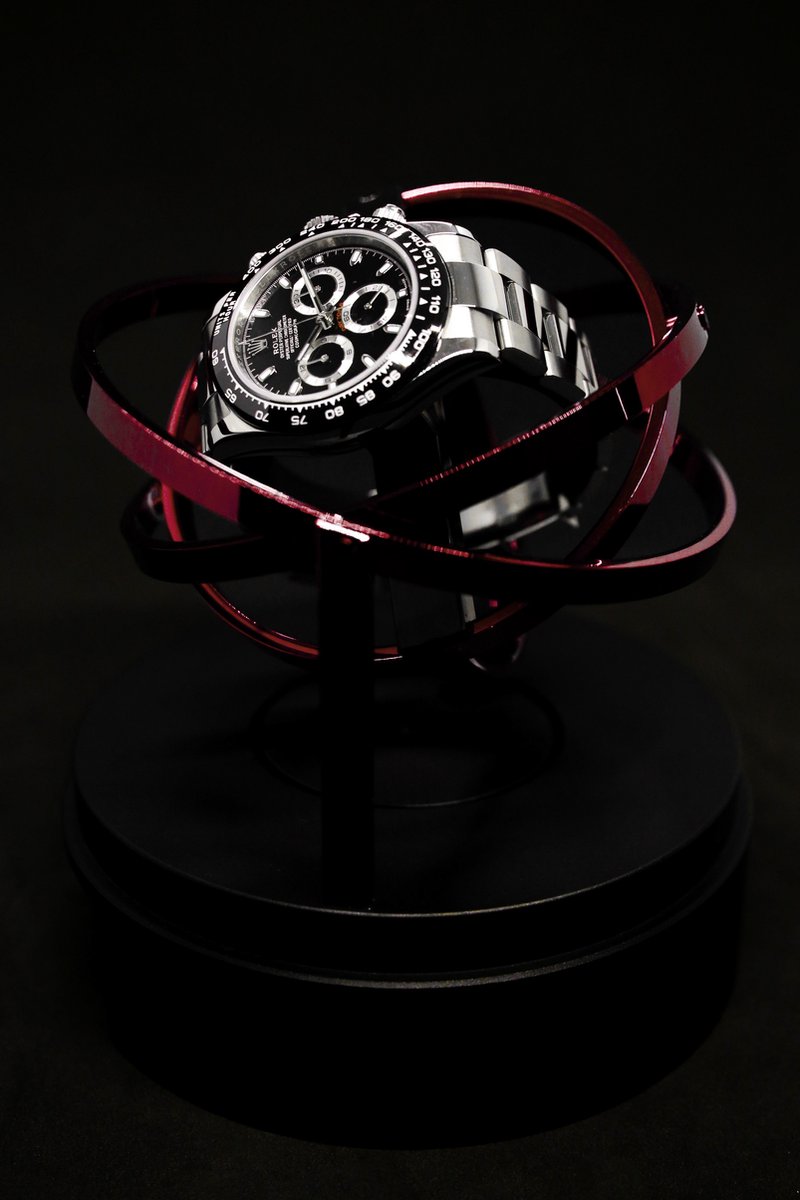 Elbrus Horology - Rood - Limited Edition 200 stuks - Oplaadbare batterij - Tourbillon Horloge Opwinder - Gyrowinder Orbit Watch Winder
