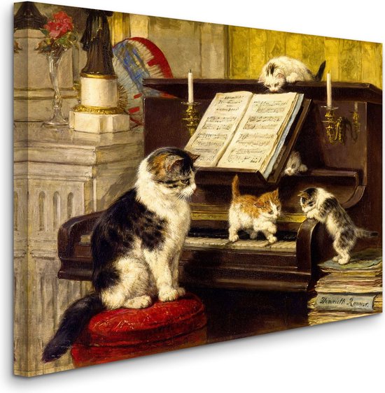 Henriette Ronner-Knip - The Piano Lesson - De pianoles (1897) - 2:3