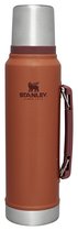 Stanley Classic Legendary Thermosfles 1L - Houdt 24 Uur Warm Of Koud - Lekvrij - Vaatwasserbestendig - BPA-Vrij - Voor Koffie, Thee en Meer - Roestvrijstalen Thermoskan 1 Liter - Hammertone Clay