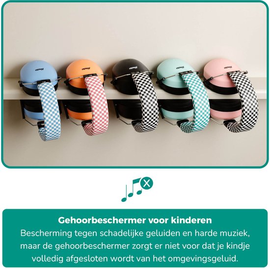 Alecto Gehoorbescherming Kinderen - Dempt harde geluiden - Bescherming tegen harde muziek bij Carnaval - Verhoogd concentratie - BV-71 Oorkappen - Groen