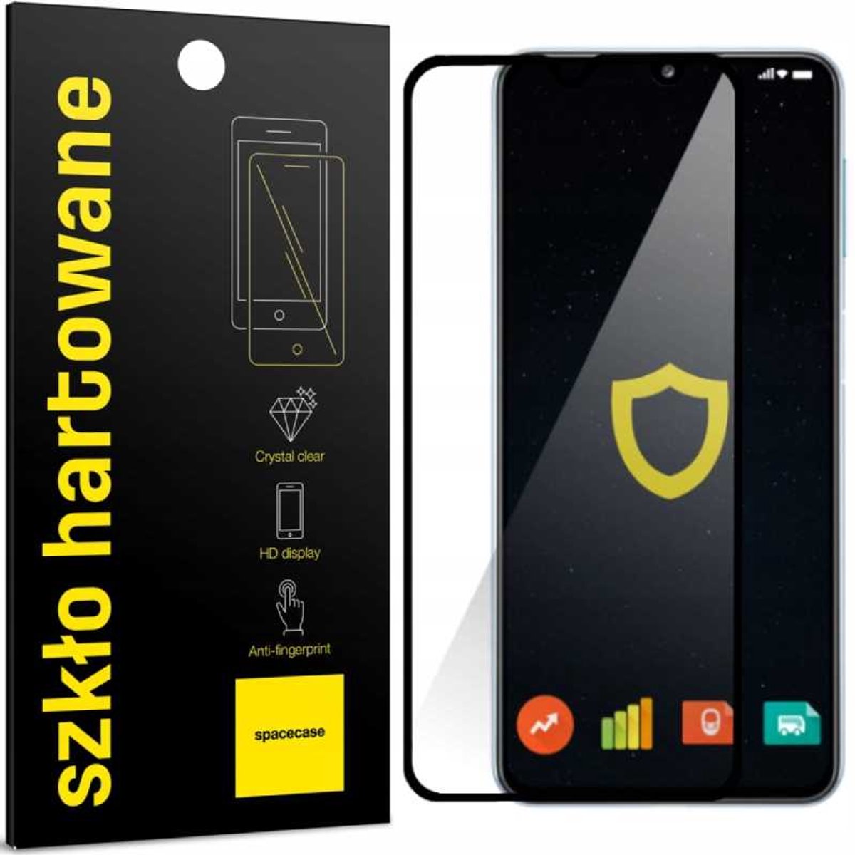 Spacecase 5D Gehard Glas Voor Samsung Galaxy A32 4G Schermbescherming