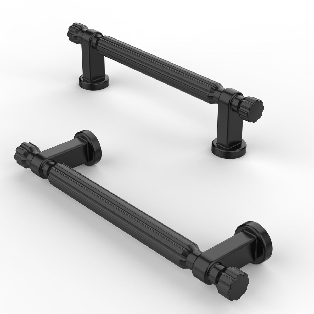 My Ninki ® Set van 10 Luxe Zwarte Keukenkastgrepen voor Diverse Meubeltoepassingen