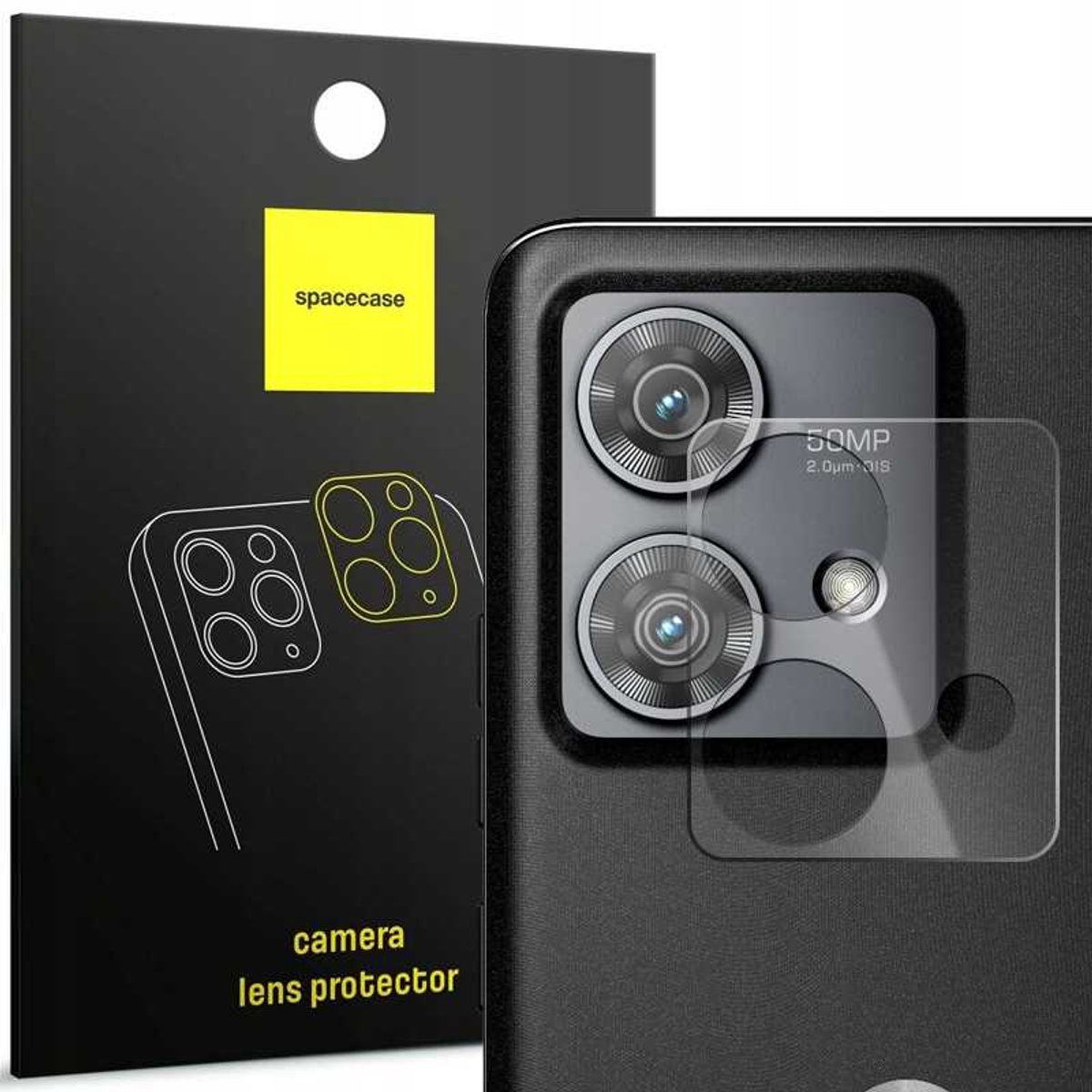 Spacecase Case Cover Voor Motorola Edge 40 Neo Met Cameraglas