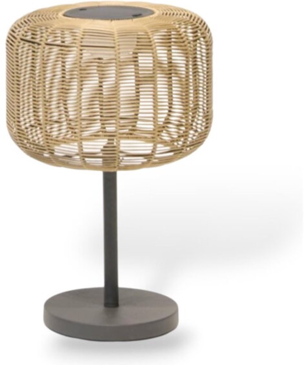 Buitenlamp Nina Garden Solar Rotan - 35x35x53 cm - Padverlichting - zonne-energie
