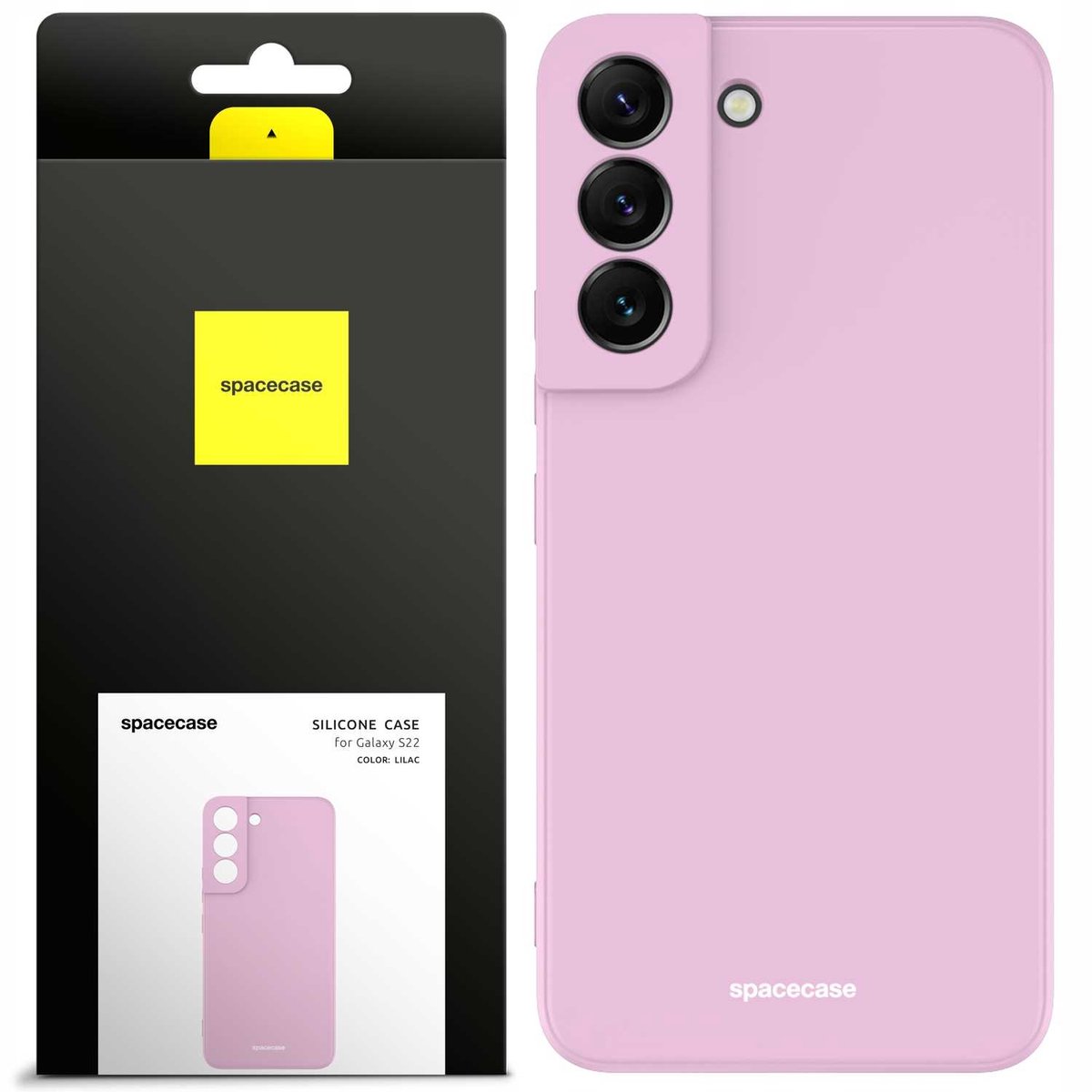 Spacecase Siliconen Case Cover Voor Galaxy S22 Lilac Paars