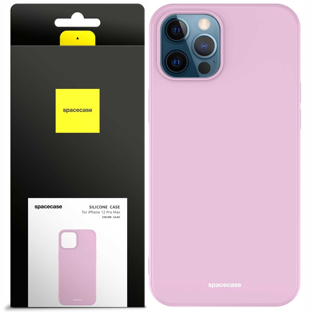 Spacecase Siliconen Hoesje Voor Iphone 12 Pro Max Lilac Rubber
