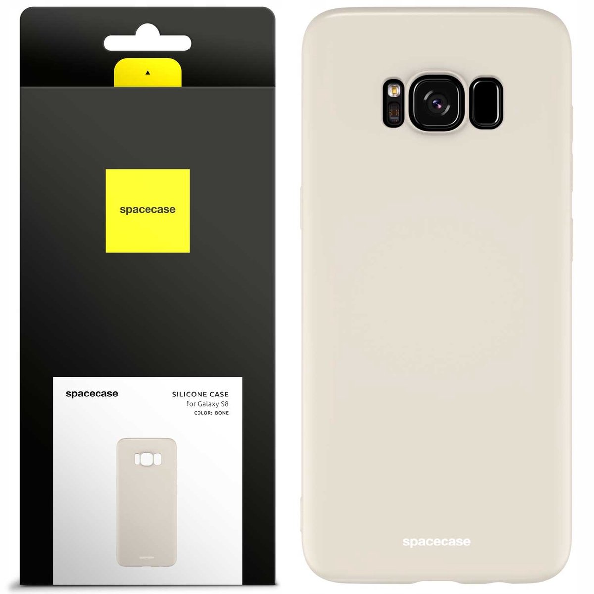Spacecase Siliconen Hoesje Galaxy S8 Bone Voor Samsung S8