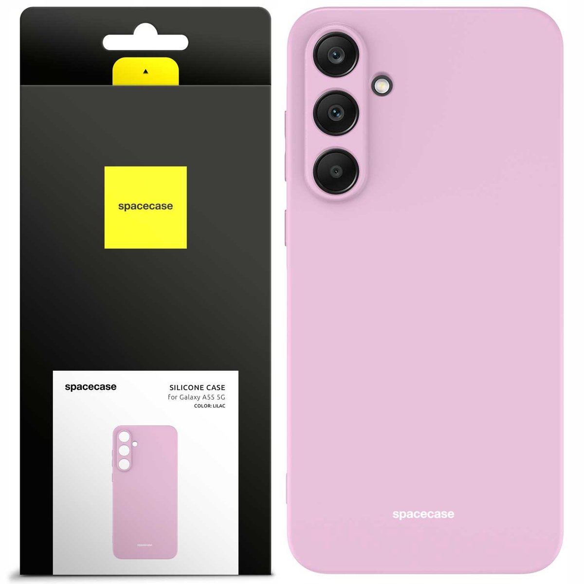 Spacecase Siliconen Case Cover Voor Samsung Galaxy A55 5G Lilac