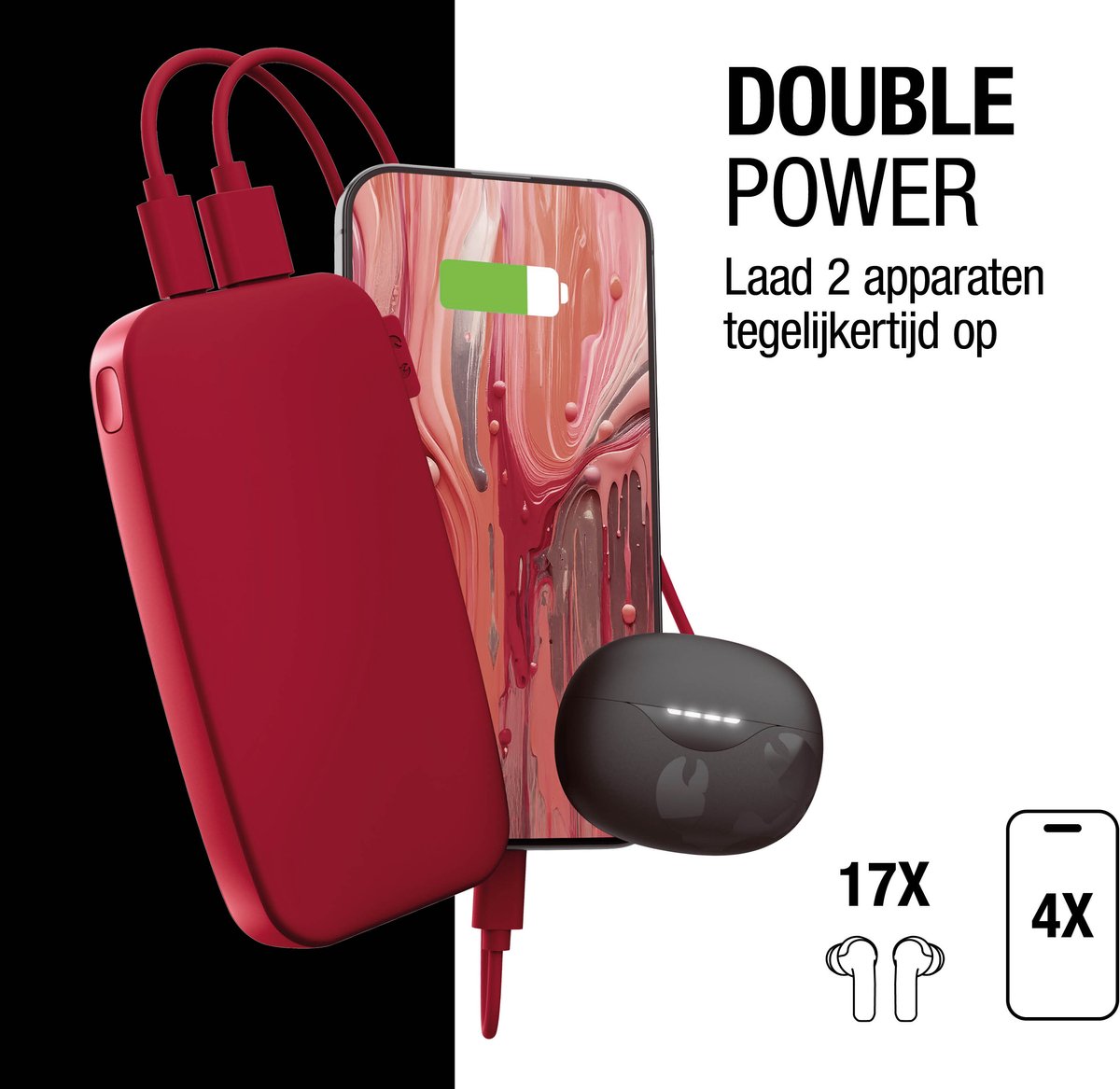 Fresh 'n Rebel Powerbank 18000 mah - afbeelding 3
