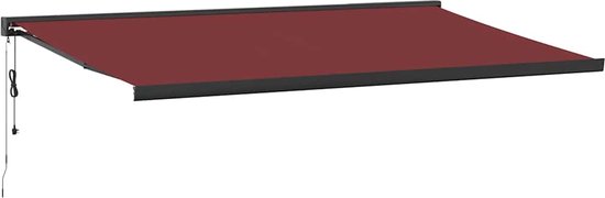 vidaXL - Auvent - automatique - extensible - 500x300 - cm - bordeaux