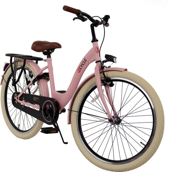 2Cycle City kinderfiets 24 inch (8 tot 10 jaar) voor meisjes roze van 2Cycle — afbeelding 4