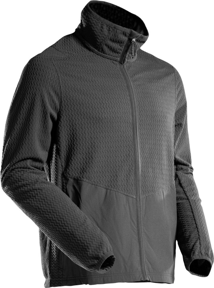 Mascot Customized Microfleece trui met rits 22803-639 - Zwart - 3XL