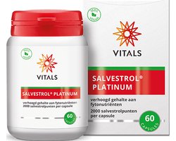 Vitals Salvestrol Platinum - 60 capsules. Verhoogd gehalte aan fytonutriënten, 2000 salvestrolpunten per capsule.