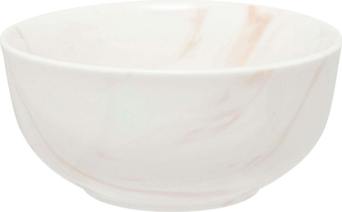 Secret de Gourmet Mila Kom porselein - Set van 6 stuks - Ø14xH7cm - 50cl - Bruin
