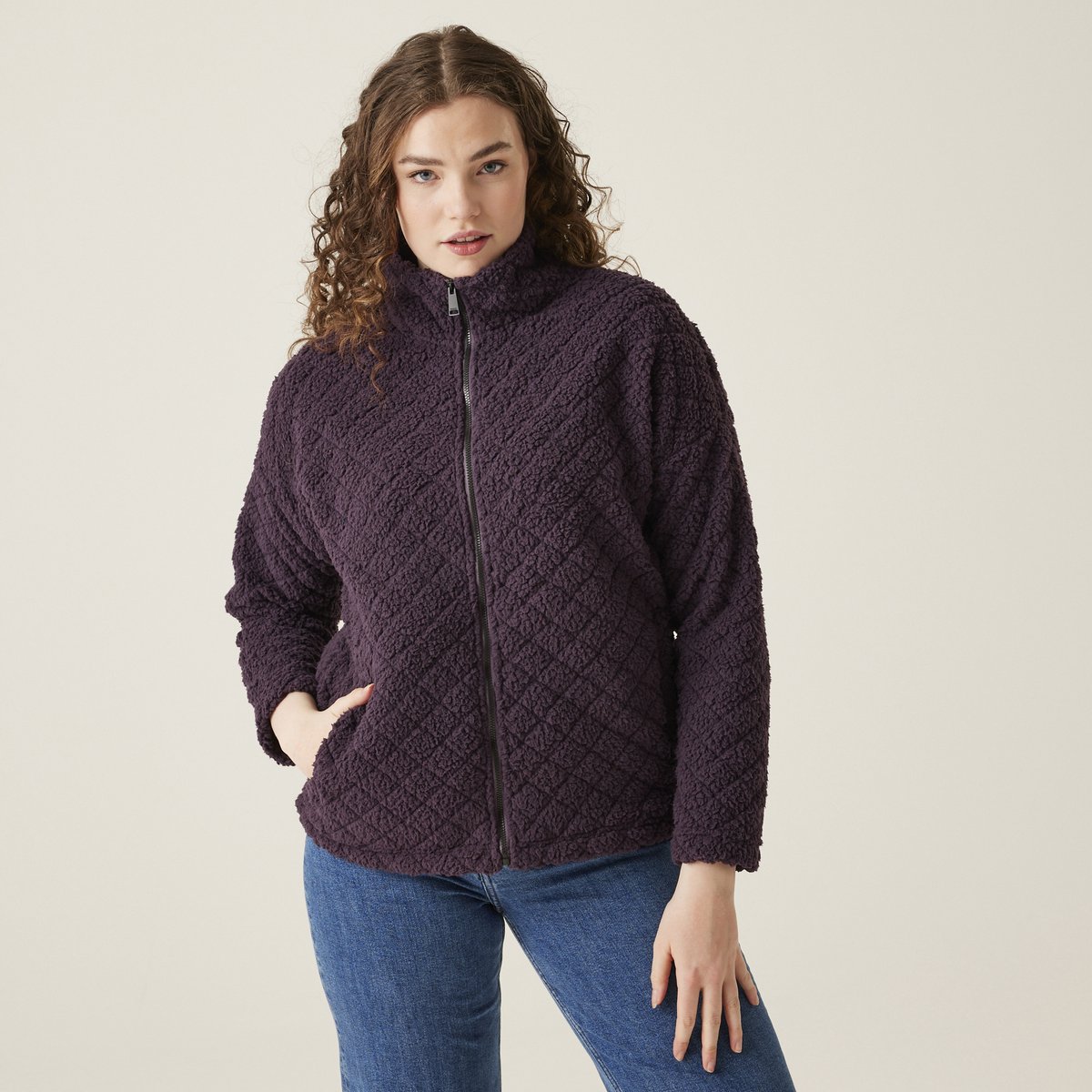 De Apphia wandelfleece voor dames Purper