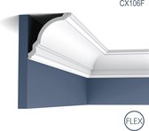 Kroonlijst Orac Decor CX106F AXXENT Lijstwerk Sierlijst tijdeloos klassieke stijl wit 2m