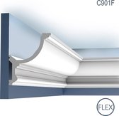 Corniche Moulure Cimaise Orac Decor C901F LUXXUS flexible pour éclairage indirect Décoration de stuc| 2 m