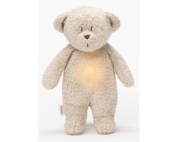 foto van Moonie The Humming Bear Sand Natur 2.0 - organic - hartslag knuffel - beer