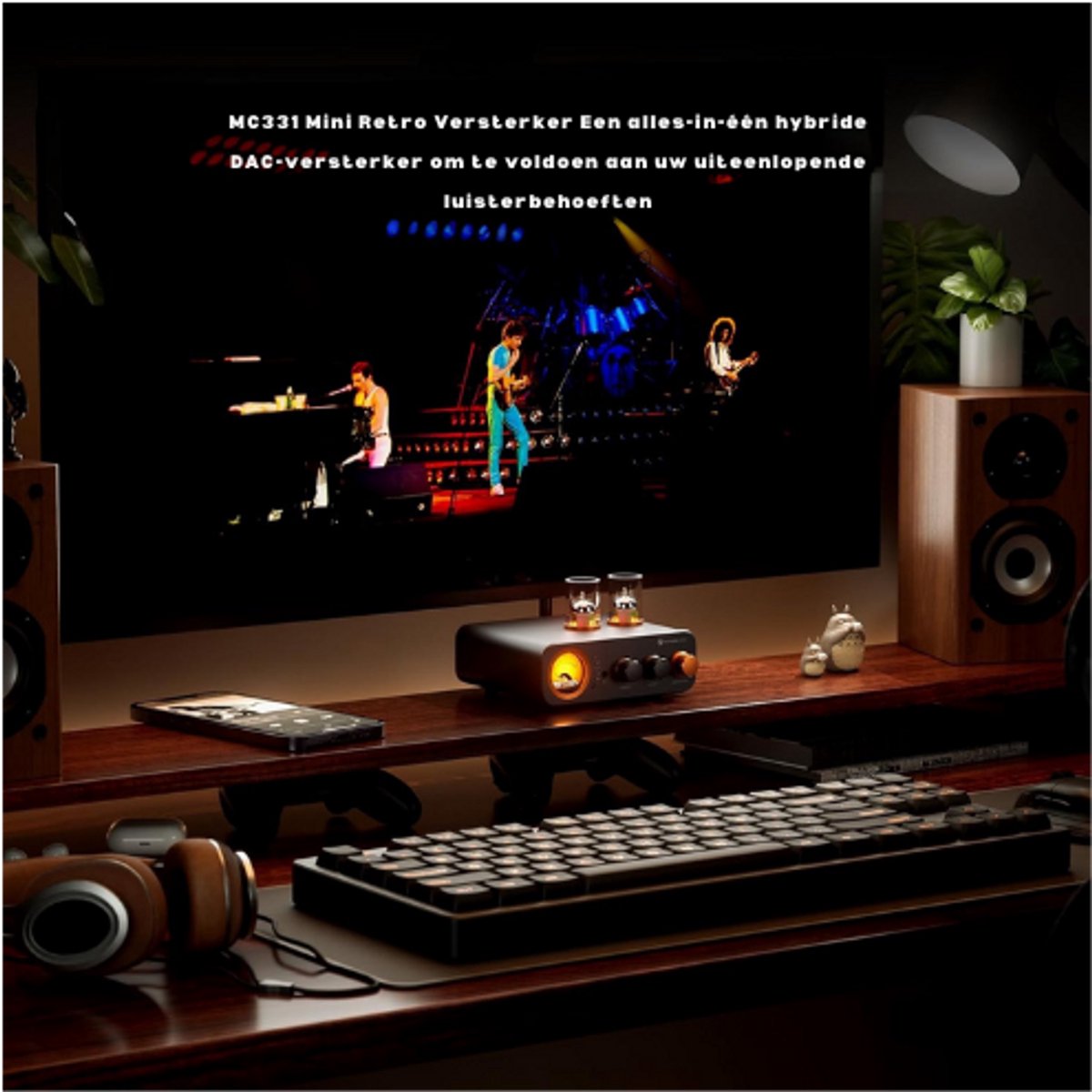 MC331-Versterker-HiFi-Buizenversterker-Met-DAC-Vintage-VU-Meter-Voorversterker-Met-Bluetooth-USB-OPT-COAX-RCA-2-Kanaals-Stereoversterker-Boekenplankluidsprekers-3.5mm-Hoofdtelefoon