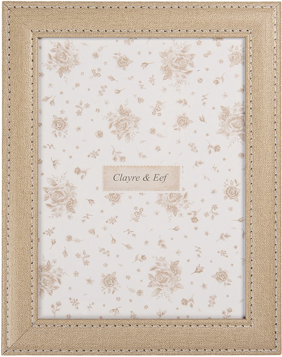 Clayre & Eef Fotolijst 10x15 cm Beige MDF