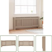 vidaXL Radiatorkast - Radiatorombouw - Radiatorombouw 205 cm MDF - Mdf Kast - Badkamermeubilair - Livingdecoratie