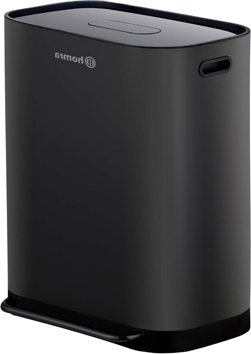 Duo Pedaalemmer 60 Liter - Afvalscheidingsprullenbak - Zwart - RVS