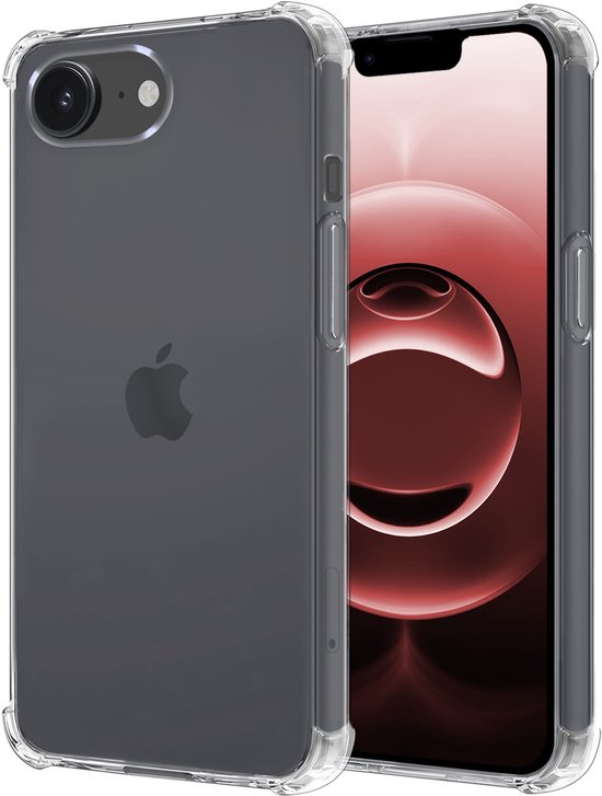 Coque adaptée à iPhone 16 Coque en Siliconen Coque arrière antichoc Coque antichoc - Transparent