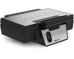 Krups Iconic FDK261 - Wafelijzer - Keramische Anti-aanbaklaag - Verticaal Opbergen - 850W - RVS