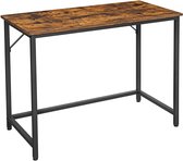 Bol.com ACAZA Bureau - Computertafel - Vintage Bruin - 100 x 50 x 75 cm (B x D x H) - Laptoptafel - Desk - Bureautafel - Compute... aanbieding